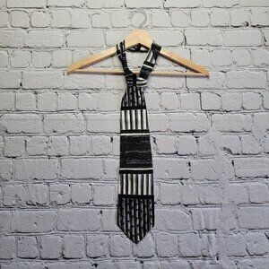 Valentino Pure Silk Piano Stripe Multishade Tie